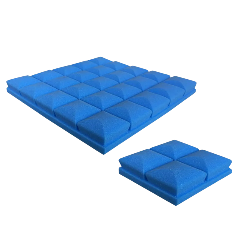 Arrowzoom Hemisphere Grid Adhesive Backed Series Acoustic Foam blue.