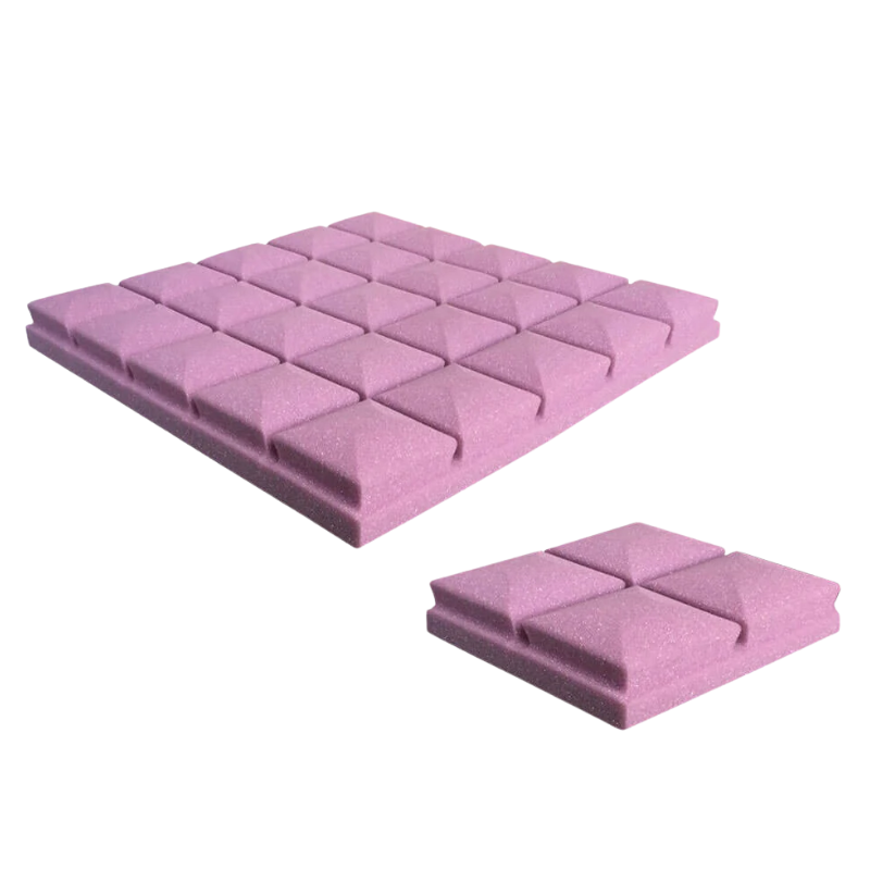 Arrowzoom Hemisphere Grid Adhesive Backed Series Acoustic Foam burgundy.