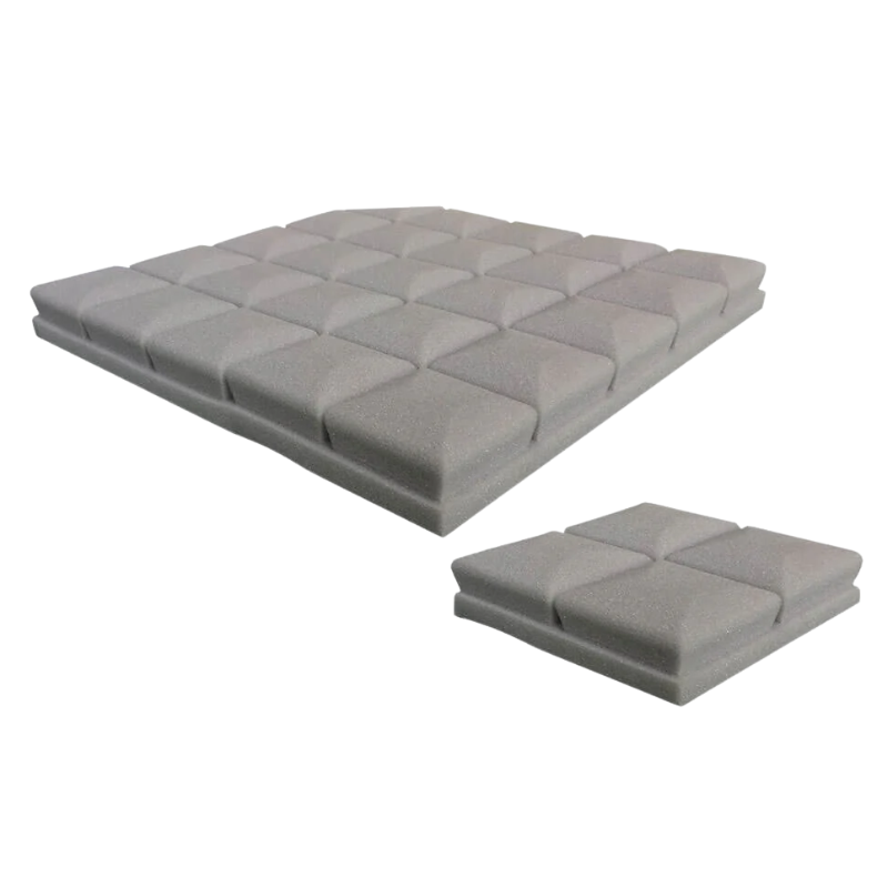 Arrowzoom Hemisphere Grid Adhesive Backed Series Acoustic Foam gray.