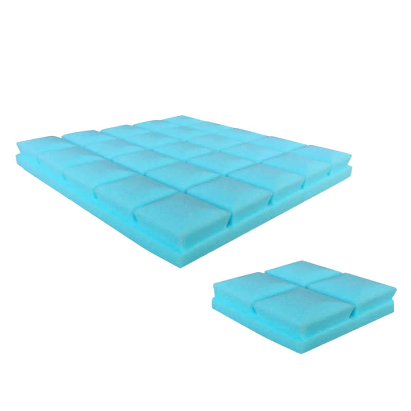 Arrowzoom Hemisphere Grid Adhesive Backed Series Acoustic Foam light blue.