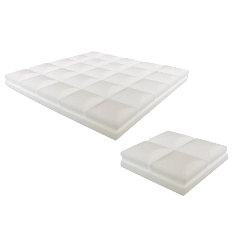 Arrowzoom Hemisphere Grid Adhesive Backed Series Acoustic Foam white.
