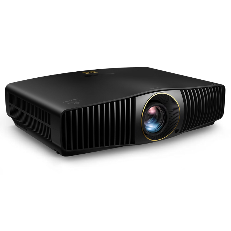 BenQ BR9708 2600-Lumen 4K Golf Simulator Projector front right angled view.