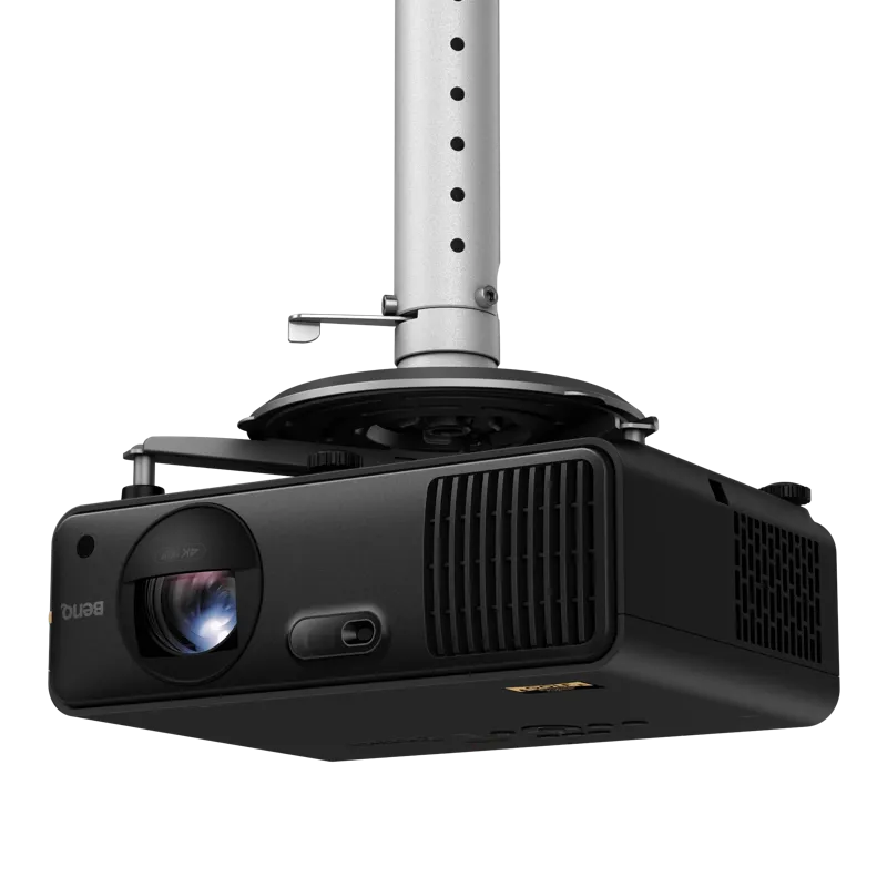 BenQ AK700ST 4000-Lumen 4K Short Throw Laser Golf Simulator Projector - Certified Refurbished mounted view.