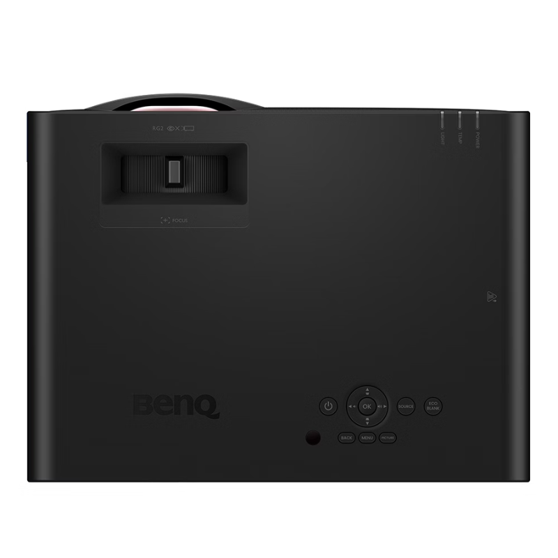 BenQ LH860ST 5000-Lumen 1080P Ultra Short Throw Laser Golf Simulator Projector top view.