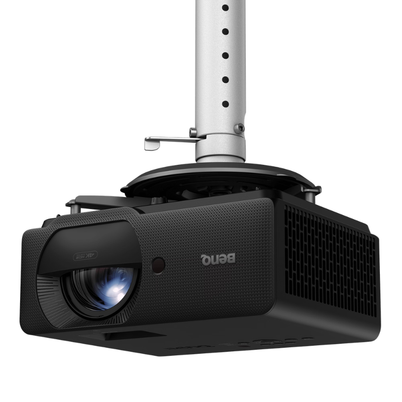 BenQ LK830ST 4000-Lumen 4K Ultra Short Throw Laser Golf Simulator Projector angled view.