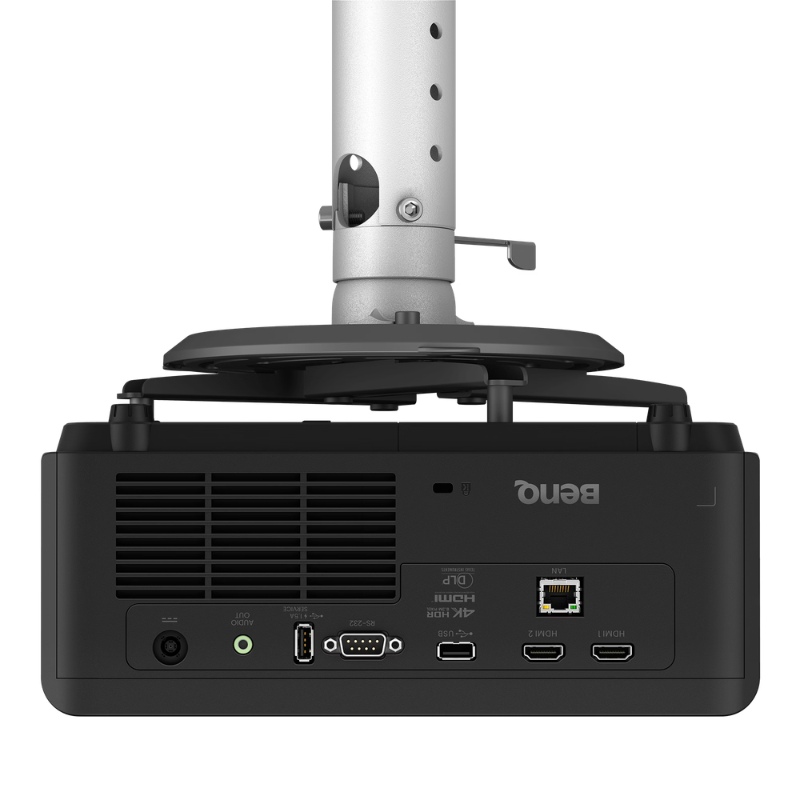 BenQ LK830ST 4000-Lumen 4K Ultra Short Throw Laser Golf Simulator Projector back view.