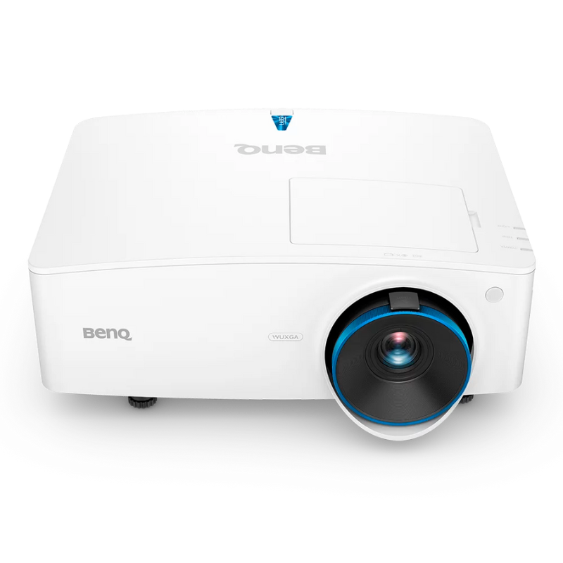 BenQ LU935 6000 Lumens Normal Throw Laser Golf Simulator Projector front top angle.