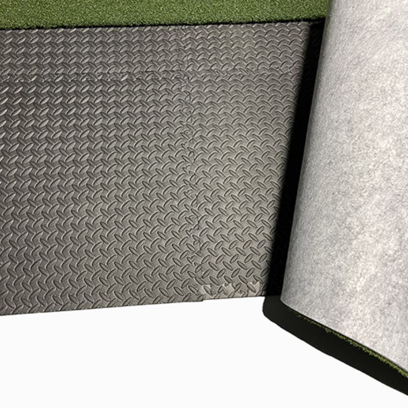 Big Moss Commander Single Level Foundation Sim Green textured black backing green turf.