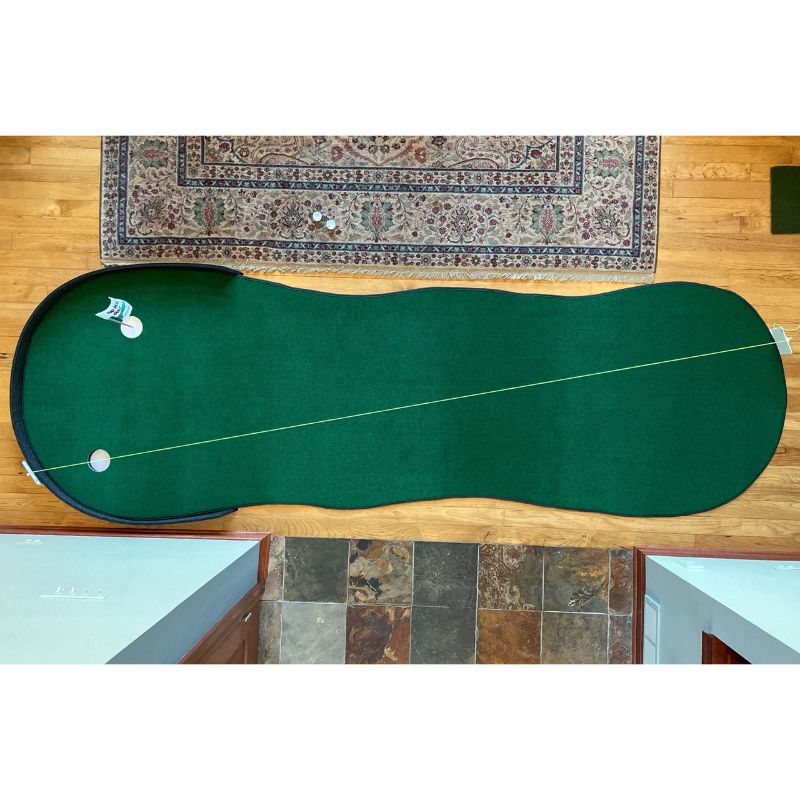 Big Moss Golf The Augusta V2 putting green overhead view.