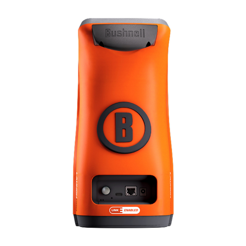 Bushnell Golf Launch Pro Circle B Edition Launch Monitor back view.