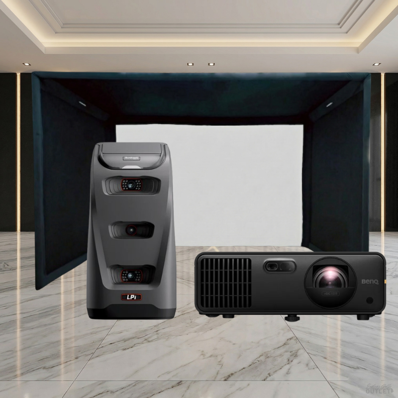 Bushnell LPi Launch Monitor Projector SIGPRO Commercial Golf Simulator Enclosure Package