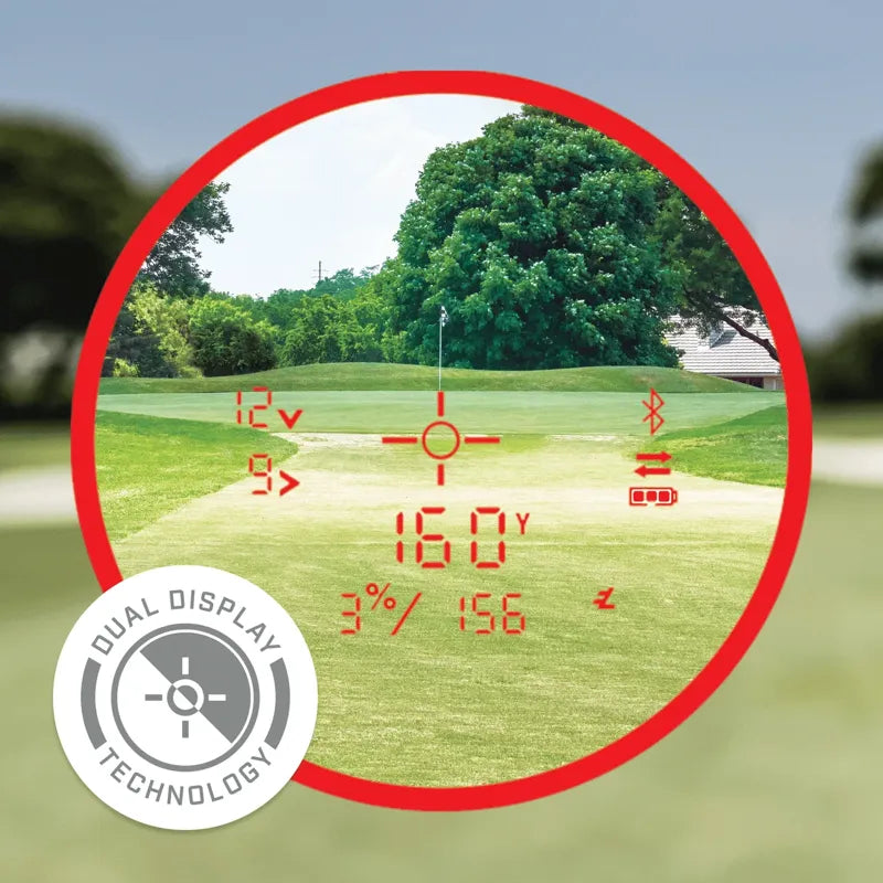 Bushnell Pro X3 Plus dual display technology red readout.