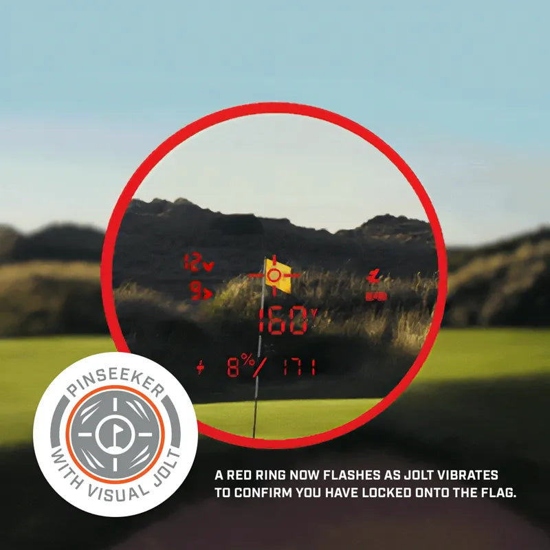 Bushnell Pro X3 Plus pinseeker visual jolt red ring.
