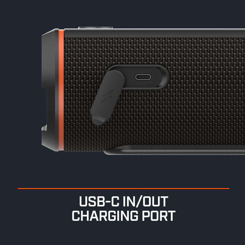 Bushnell Wingman HD USB-C in and out charging port.