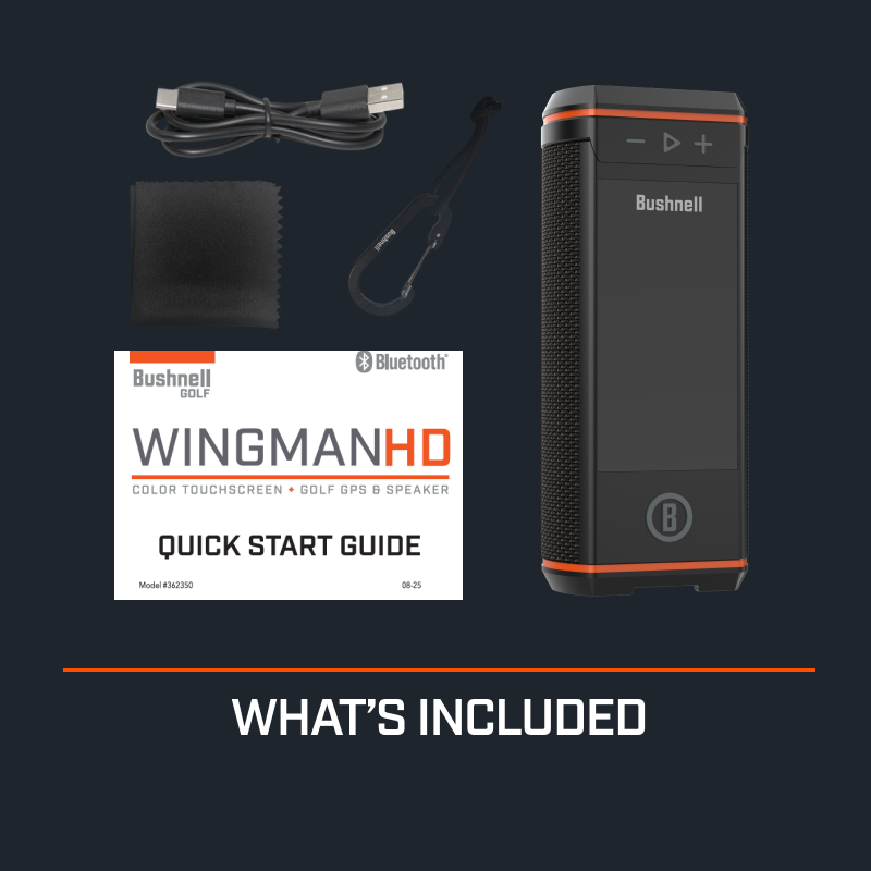 Bushnell Wingman HD what's included box contents.