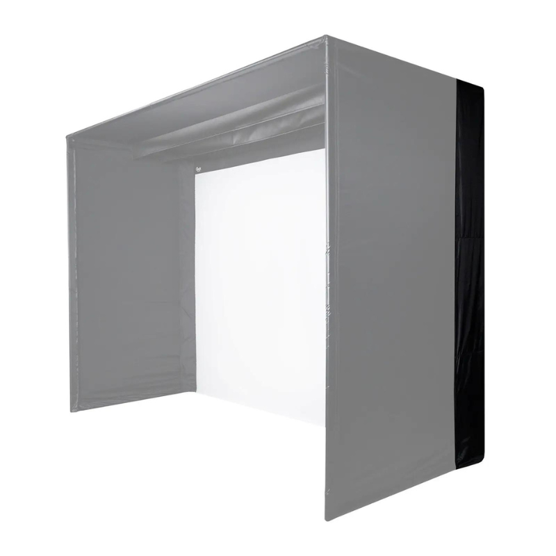 Carl's Place Back Cover Kit highlighted on a C-Series Golf Simulator Enclosure Kit.