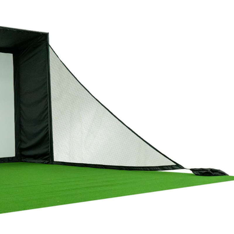 Carl's Place Net Wall Extensions with a sandbag.