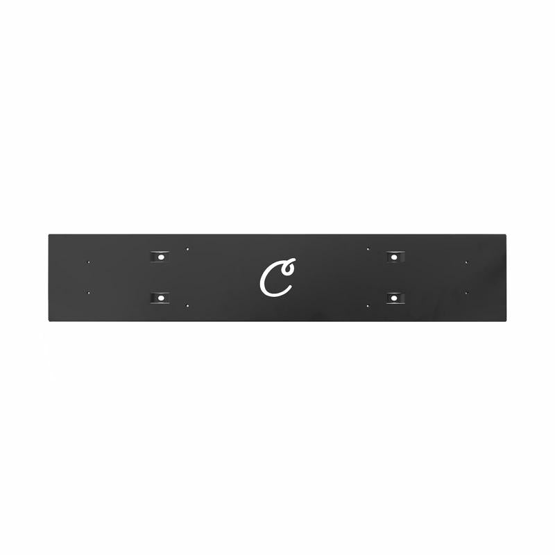 Carls Place Launch Monitor Frame Mount GCHawk angled view black metal brackets.