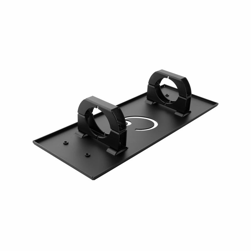 Carls Place Launch Monitor Frame Mount ProTee VX angled view black metal brackets.