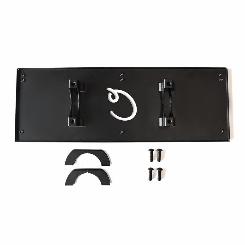 Carls Place Launch Monitor Frame Mount Uneekor top view with mounting hardware.