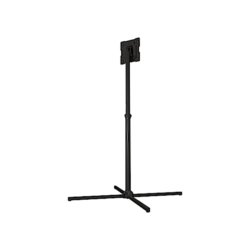 Collapsible Floor Stand for 32" to 75" Displays lower rear view of the opened floor stand.