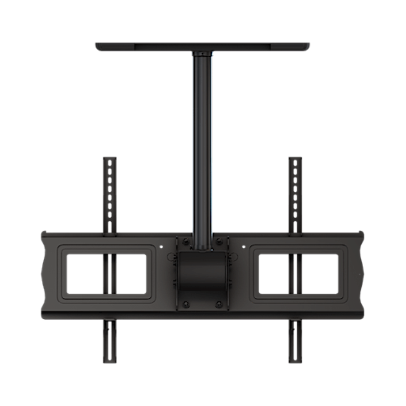 Complete Ceiling Installation Kit for Displays back view of black metal frame with ceiling mount.