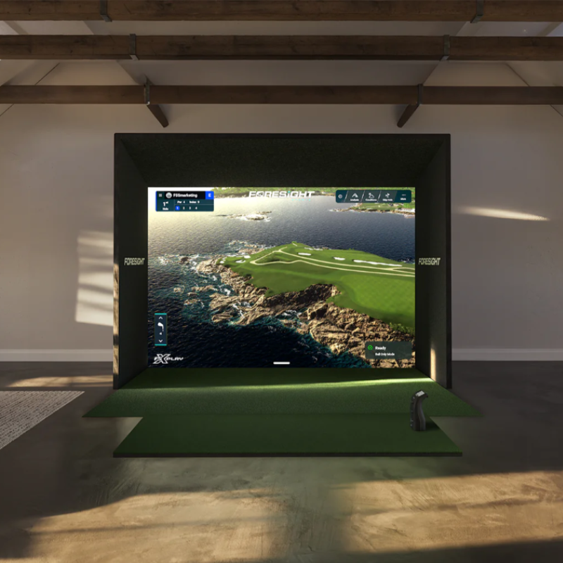 Foresight Sports SIM IN A BOX Custom Golf Simulator GC3 12 feet wide.
