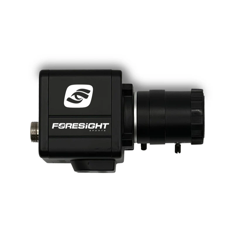 Foresight Sports USB Swing Camera side view with foresight sports logo and lens.