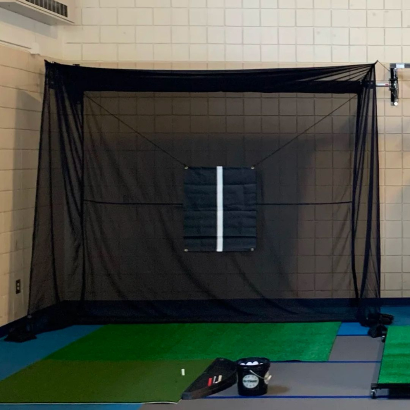 G-TRAK Retractable Net indoors.