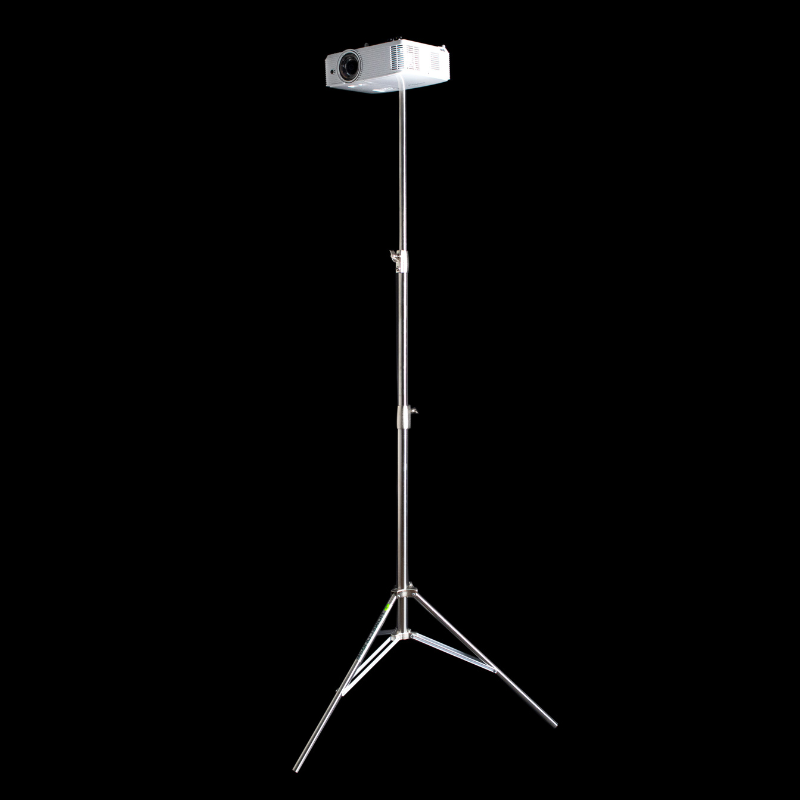 HomeCourse Projector Stand with projector.