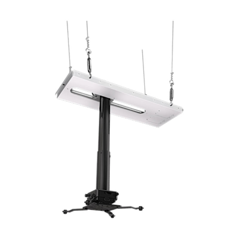 JKS3 Suspended Ceiling Projector Kit with JR3 Universal Adapter front view of black frame.