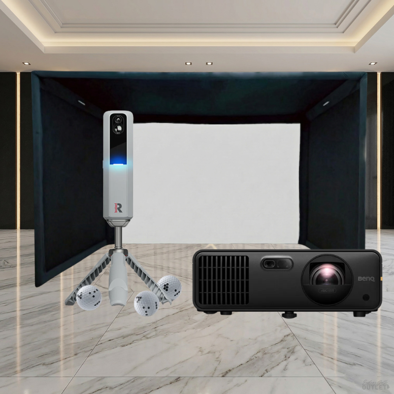 Rapsodo MLM2PRO Launch Monitor Projector SIGPRO Commercial Golf Simulator Enclosure Package