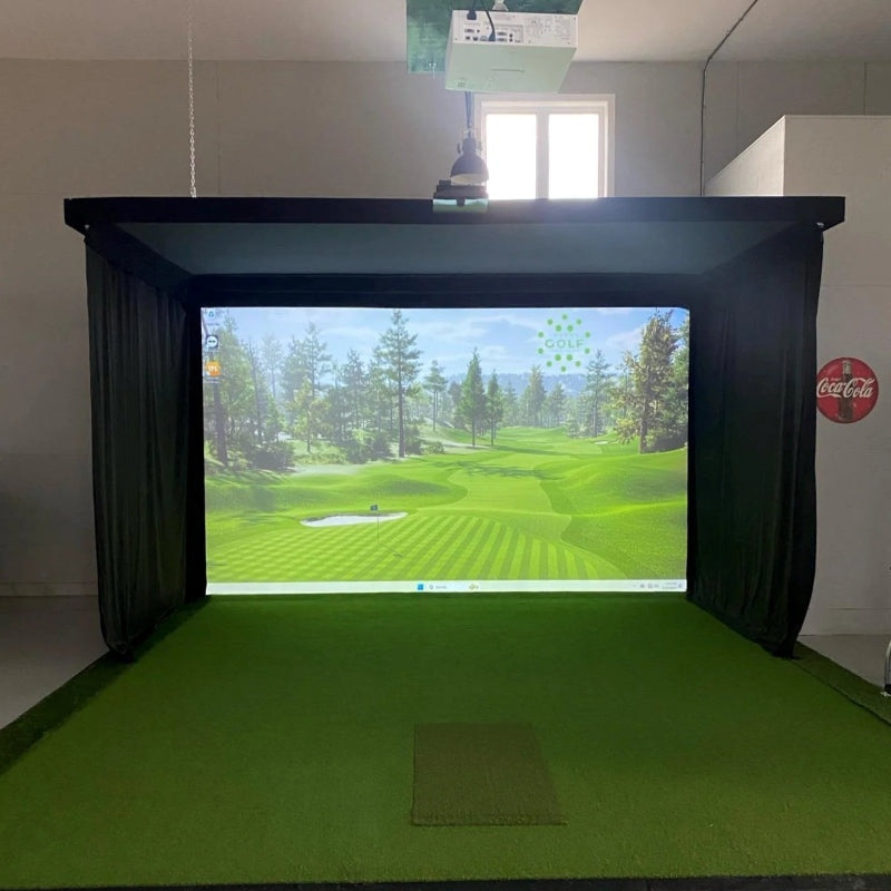 SIG Golf Simulator Curtains simulator studio.