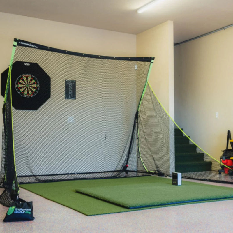 SIGPRO Golf Net indoors.