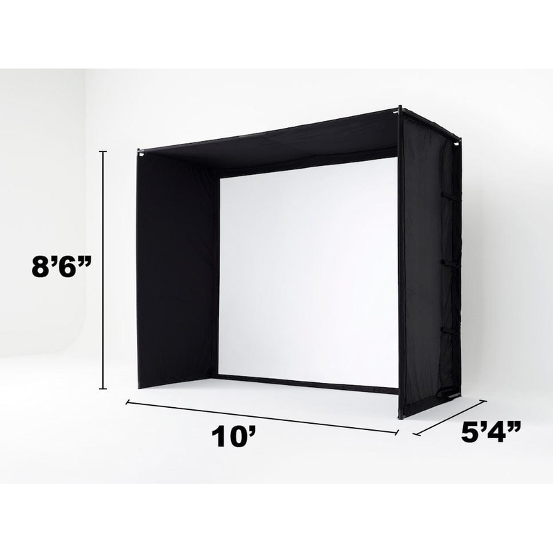 SkyTrak Golf Simulator Enclosure 10 foot dimensions.