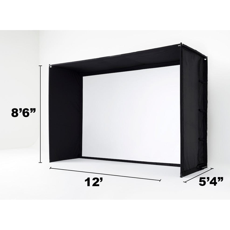 SkyTrak Golf Simulator Enclosure 12 foot dimensions.