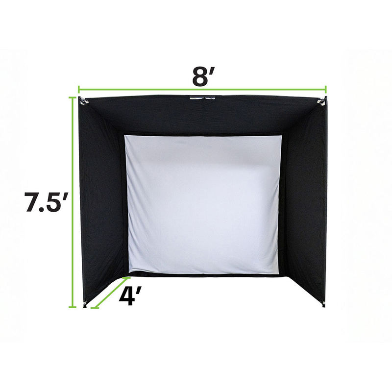 SkyTrak Golf Simulator Enclosure 8 foot dimensions.