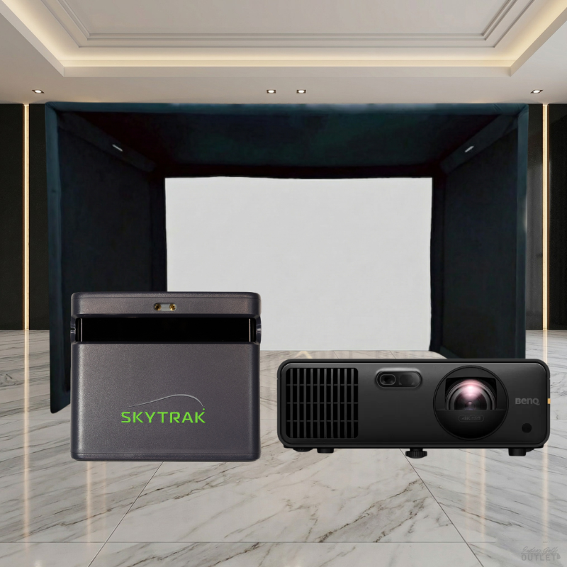 SkyTrak ST MAX Launch Monitor Projector SIGPRO Commercial Golf Simulator Enclosure Package