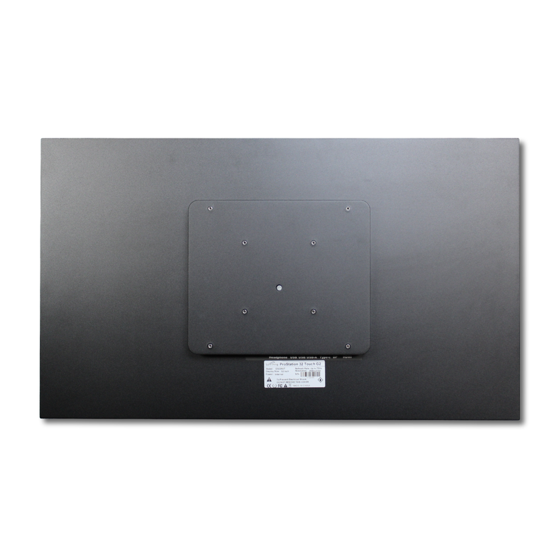 SurfThing ProStation 32" 4K Touch Screen Display (No Stand) back view.