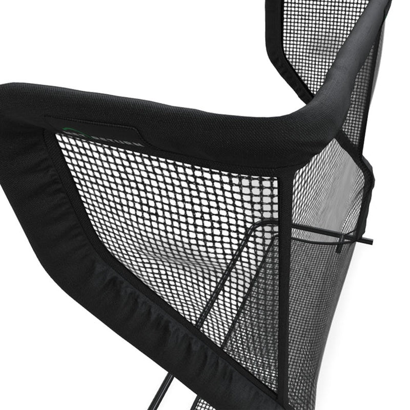 The Net Return Home Series Golf Net Home angle side view.