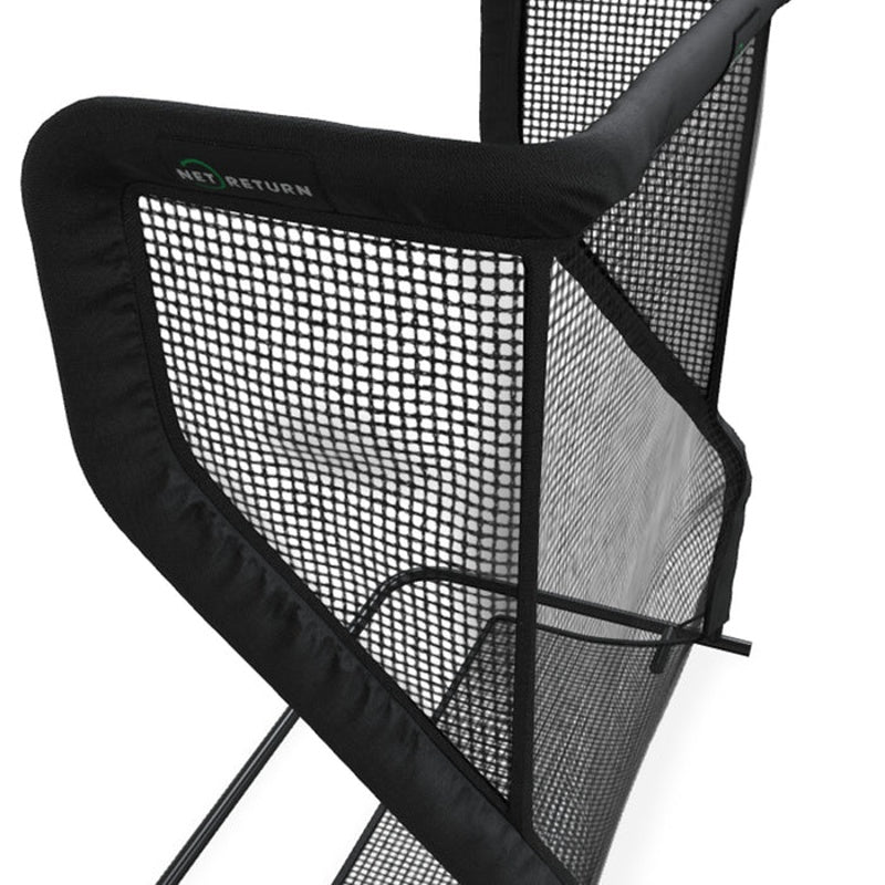 The Net Return Home Series Golf Net Mini angle side view.