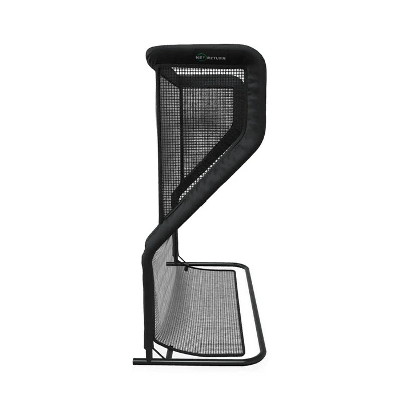 The Net Return Pro Series Golf Net Pro 8 side setup view.