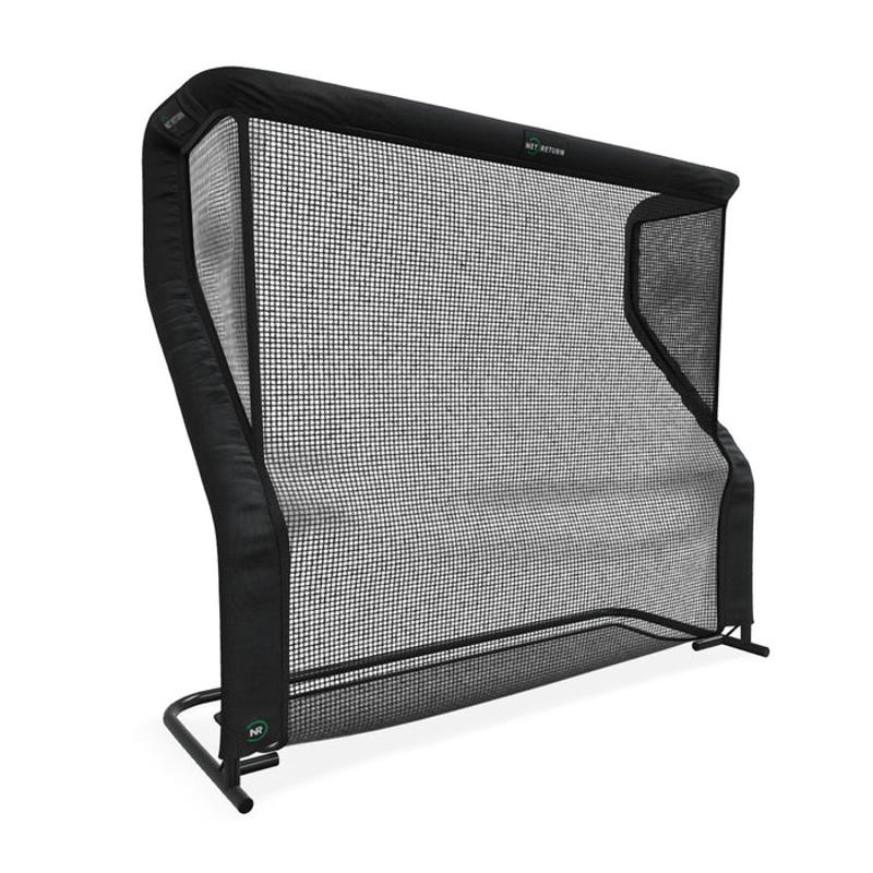The Net Return Pro Series Golf Net Pro 9 angled side view.