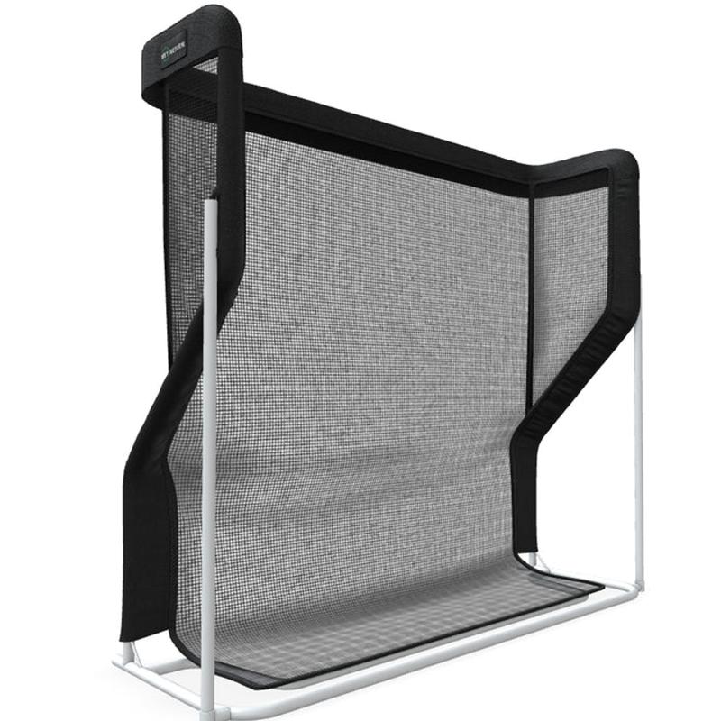 The Net Return Pro Series Golf Net Pro XL angled left view.