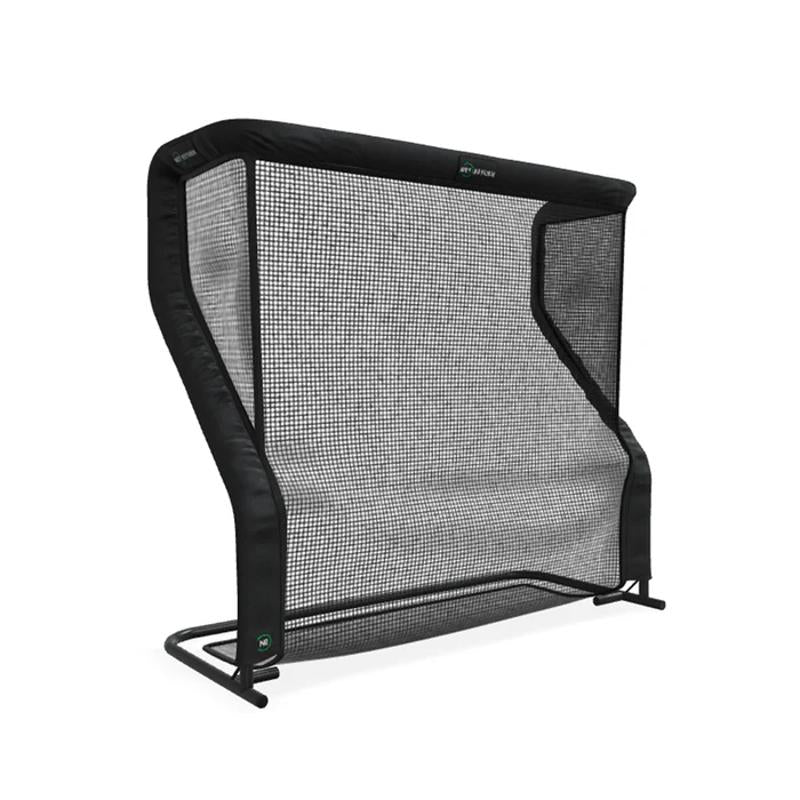 The Net Return Pro Series Golf Net Pro side view with frame.
