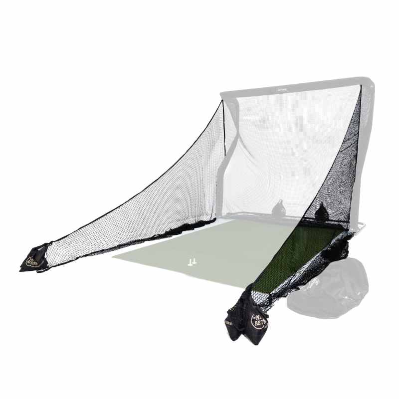 The Net Return Universal Side Barriers with golf mat.