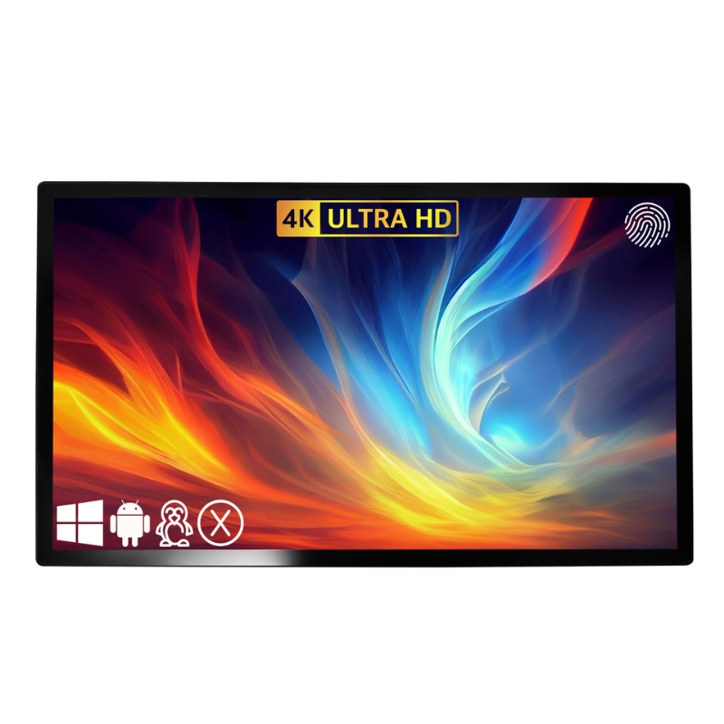 Touch Screen Guru Ultra Series 43" 4K Touch Screen Monitor front view.