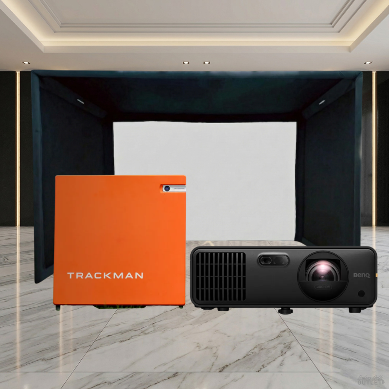 Trackman 4 Launch Monitor Projector SIGPRO Commercial Golf Simulator Enclosure Package