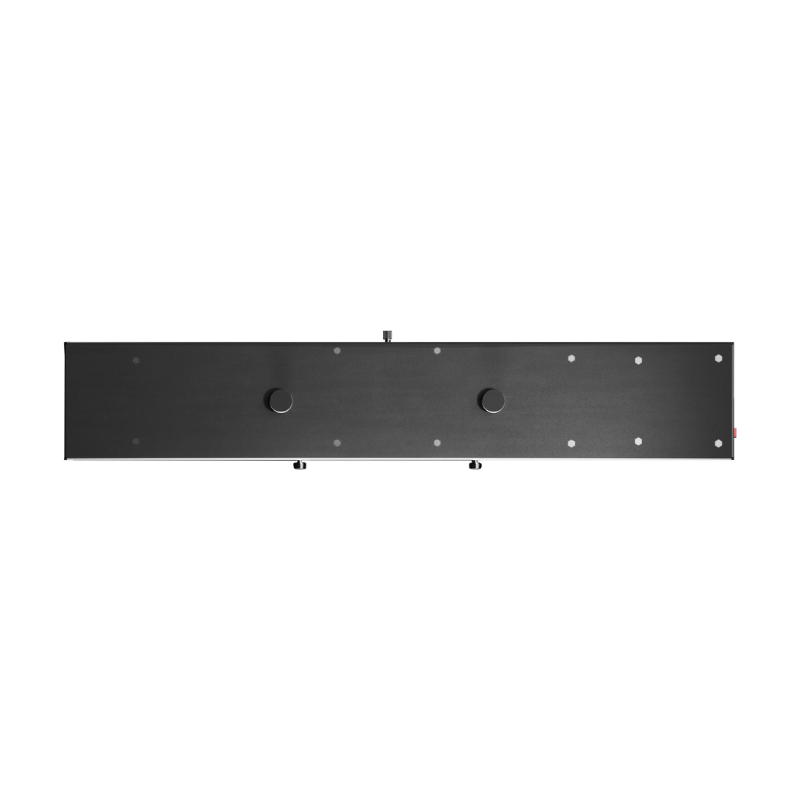 Uneekor EYE XR Launch Monitor bottom view black frame mounting points.