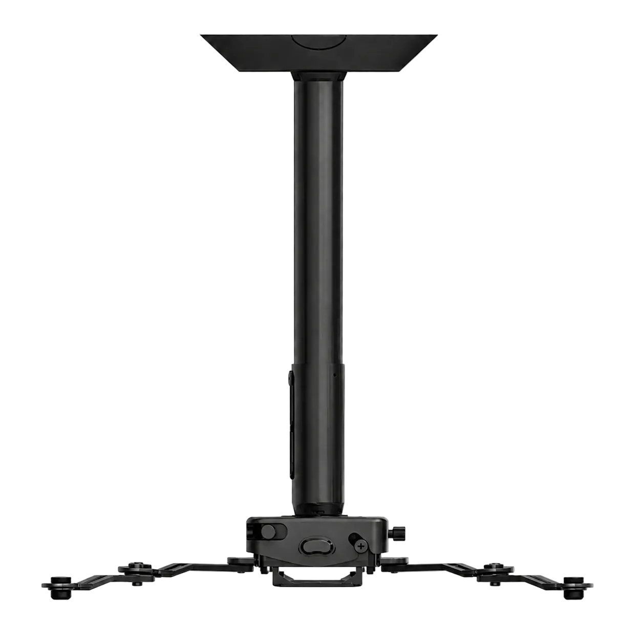 Universal Projector Ceiling Mount with Additional Extenders front view.